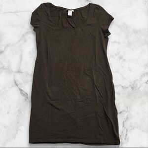 H&M Olive Green Tee Shirt Dress Size Medium